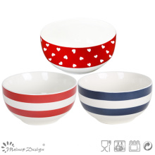 13,5 cm Heart Design New Bone China Rice Bowl